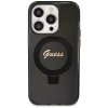 Guess GUHMP13XHRSGSK iPhone 13 Pro Max 6.7 czarny/black hardcase Ring Stand Script Glitter MagSafe